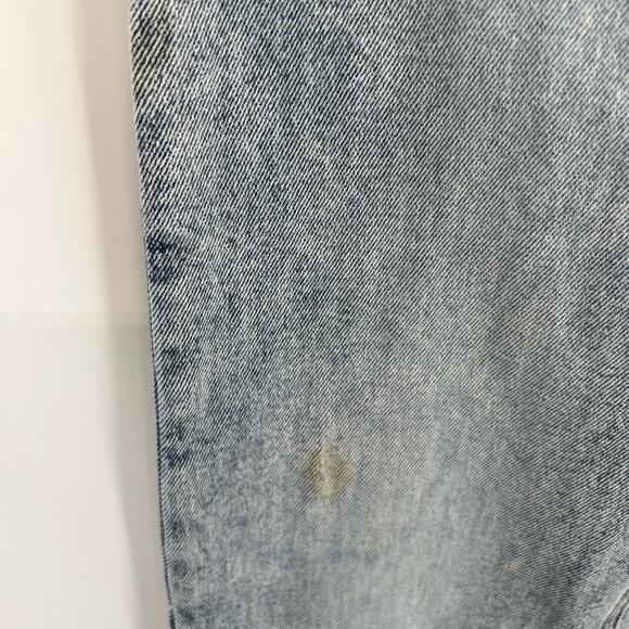 Revice Denim Reversed Bottom Cuffed Hem High Rise Straight Leg In Legally Blue - Picture 4 of 8